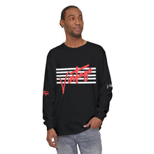 Load image into Gallery viewer, VINTAGE STARS AND STRIPES LONG SLEEVE (UNISEX) INFERRED AND WHITE INK