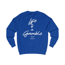 Load image into Gallery viewer, Vintage Life is a Gamble Unisex Sweatshirt - white ink