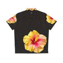 Load image into Gallery viewer, VINTAGE NEW HAWAIIAN (WELCOME TO BOTANY 101 YELLOW FLOWER) ON BLACK