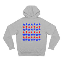 Load image into Gallery viewer, VINTAGE STARS AND STRIPES BLUE AND RED (UNISEX) HOODIE