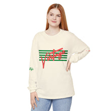Load image into Gallery viewer, VINTAGE STARS AND STRIPES LONG SLEEVE (UNISEX) WATERMELON INK