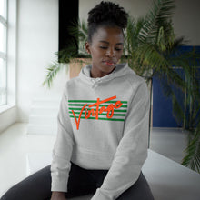 Load image into Gallery viewer, VINTAGE STARS AND STRIPES ORANGE AND LIME UNISEX HOODIE