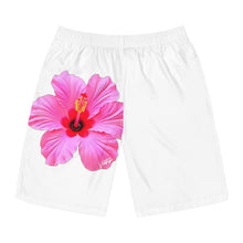 Load image into Gallery viewer, VINTAGE (WELCOME TO BOTANY 101 PINK FLOWER) ON WHITE SHORTS