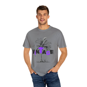 VINTAGE PALM TREE BLACK AND PURPLE