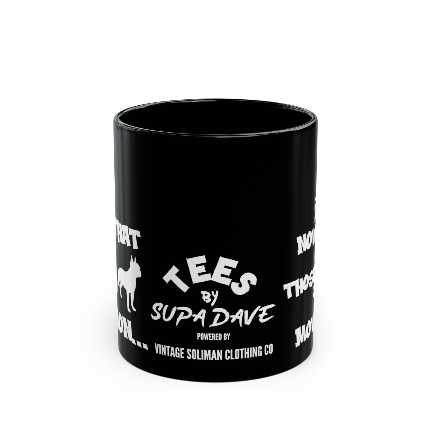 TEES BY SUPA DOG PERSON (BLACK) Black Mug (11oz)