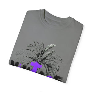 VINTAGE PALM TREE BLACK AND PURPLE