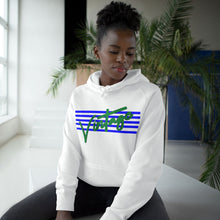 Load image into Gallery viewer, VINTAGE STARS AND STRIPES GREEN AND BLUE (UNISEX) HOODIE