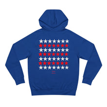 Load image into Gallery viewer, VINTAGE STARS AND STRIPES HOODIE WHITE AND RED