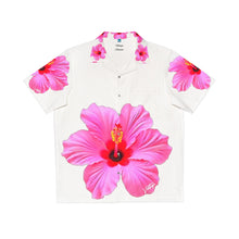Load image into Gallery viewer, VINTAGE NEW HAWAIIAN (WELCOME TO BOTANY 101 PINK FLOWER) ON WHITE