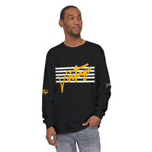 Load image into Gallery viewer, VINTAGE STARS AND STRIPES LONG SLEEVE (UNISEX) GOLD AND WHITE INK
