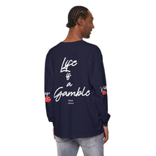 Load image into Gallery viewer, VINTAGE LIFE IS A GAMBLE (UNISEX) WHITE INK