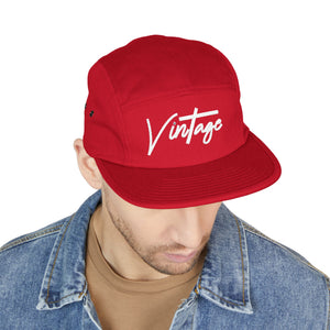 VINTAGE 5 PANEL HAT (WHITE) UNISEX