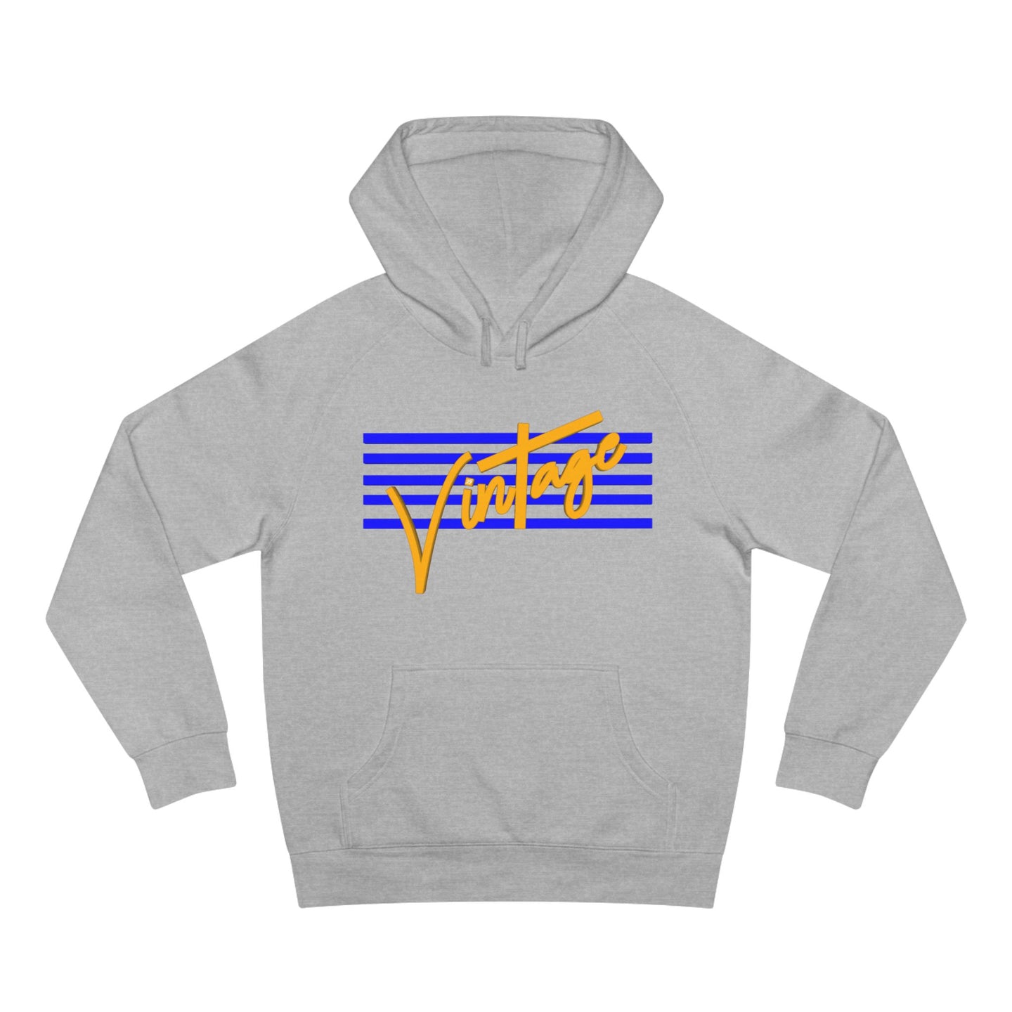 VINTAGE STARS AND STRIPES GOLD AND BLUE (UNISEX) HOODIE