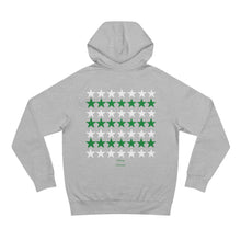 Load image into Gallery viewer, VINTAGE STARS AND STRIPES WHITE AND GREEN HOODIE (UNISEX)