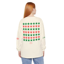 Load image into Gallery viewer, VINTAGE STARS AND STRIPES LONG SLEEVE (UNISEX) WATERMELON INK