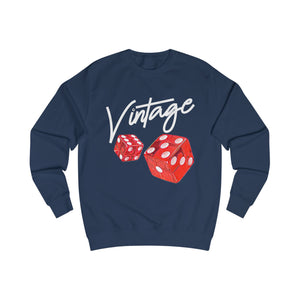 Vintage Life is a Gamble Unisex Sweatshirt - white ink