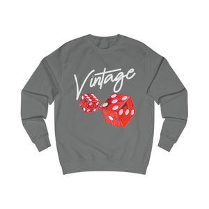 Vintage Life is a Gamble Unisex Sweatshirt - white ink