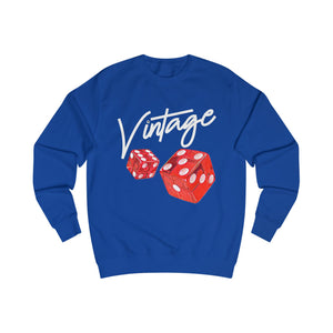 Vintage Life is a Gamble Unisex Sweatshirt - white ink