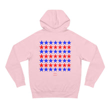 Load image into Gallery viewer, VINTAGE STARS AND STRIPES BLUE AND RED (UNISEX) HOODIE