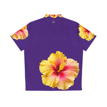 Load image into Gallery viewer, VINTAGE NEW HAWAIIAN (WELCOME TO BOTANY 101 YELLOW FLOWER) ON PURPLE