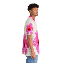 Load image into Gallery viewer, VINTAGE NEW HAWAIIAN (WELCOME TO BOTANY 101 PINK FLOWER) ON WHITE