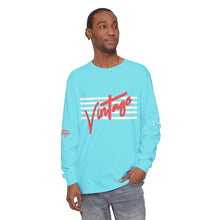 Load image into Gallery viewer, VINTAGE STARS AND STRIPES LONG SLEEVE (UNISEX) INFERRED AND WHITE INK