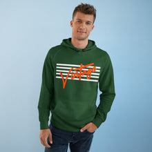 Load image into Gallery viewer, VINTAGE STARS AND STRIPES HOODIE (UNISEX) WHITE AND ORANGE