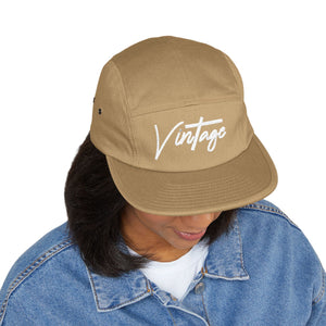 VINTAGE 5 PANEL HAT (WHITE) UNISEX