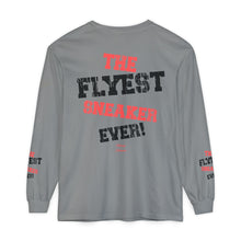 Load image into Gallery viewer, VINTAGE THE FLYEST (UNISEX) LONG SLEEVE TEE BLACK AND INFERED