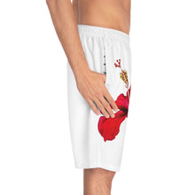 Load image into Gallery viewer, VINTAGE (WELCOME TO BOTANY 101 RED FLOWER) ON WHITE SHORTS
