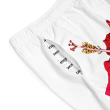 Load image into Gallery viewer, VINTAGE (WELCOME TO BOTANY 101 RED FLOWER) ON WHITE SHORTS