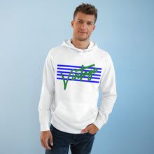 Load image into Gallery viewer, VINTAGE STARS AND STRIPES GREEN AND BLUE (UNISEX) HOODIE