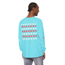 Load image into Gallery viewer, VINTAGE STARS AND STRIPES LONG SLEEVE (UNISEX) INFERRED AND WHITE INK