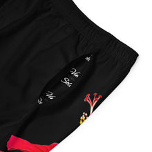 Load image into Gallery viewer, VINTAGE (WELCOME TO BOTANY 101 RED FLOWER) ON BLACK  SHORTS