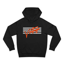 Load image into Gallery viewer, VINTAGE STARS AND STRIPES HOODIE (UNISEX) WHITE AND ORANGE