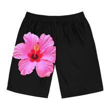 Load image into Gallery viewer, VINTAGE (WELCOME TO BOTANY 101 PINK FLOWER) ON BLACK SHORTS