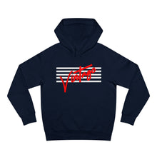 Load image into Gallery viewer, VINTAGE STARS AND STRIPES HOODIE WHITE AND RED