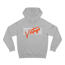Load image into Gallery viewer, VINTAGE STARS AND STRIPES HOODIE (UNISEX) WHITE AND ORANGE