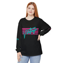 Load image into Gallery viewer, VINTAGE STARS AND STRIPES LONG SLEEVE (UNISEX) SOUTH BEACH INK