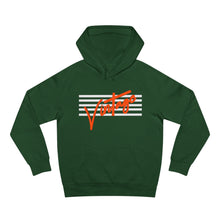 Load image into Gallery viewer, VINTAGE STARS AND STRIPES HOODIE (UNISEX) WHITE AND ORANGE