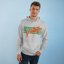 Load image into Gallery viewer, VINTAGE STARS AND STRIPES ORANGE AND LIME UNISEX HOODIE