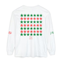 Load image into Gallery viewer, VINTAGE STARS AND STRIPES LONG SLEEVE (UNISEX) WATERMELON INK