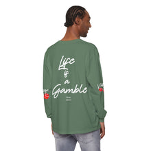 Load image into Gallery viewer, VINTAGE LIFE IS A GAMBLE (UNISEX) WHITE INK