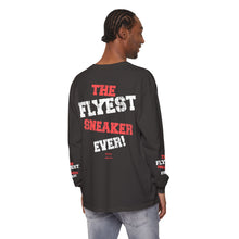 Load image into Gallery viewer, VINTAGE THE FLYEST (UNISEX) LONG SLEEVE TEE WHITE AND INFERED