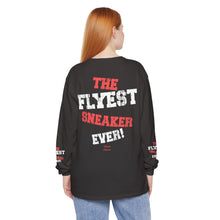Load image into Gallery viewer, VINTAGE THE FLYEST (UNISEX) LONG SLEEVE TEE WHITE AND INFERED
