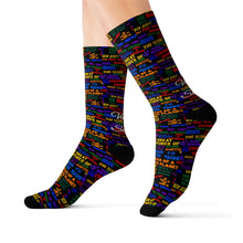Load image into Gallery viewer, VINTAGE 50 FOR 50 (50 YEARS, 50 ALBUMS) SOCKS (BLACK)