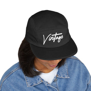 VINTAGE 5 PANEL HAT (WHITE) UNISEX