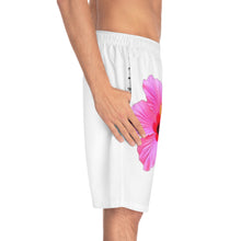 Load image into Gallery viewer, VINTAGE (WELCOME TO BOTANY 101 PINK FLOWER) ON WHITE SHORTS