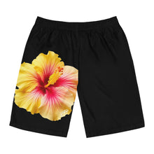 Load image into Gallery viewer, VINTAGE (WELCOME TO BOTANY 101 YELLOW FLOWER) ON BLACK  SHORTS