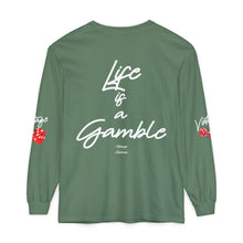 Load image into Gallery viewer, VINTAGE LIFE IS A GAMBLE (UNISEX) WHITE INK